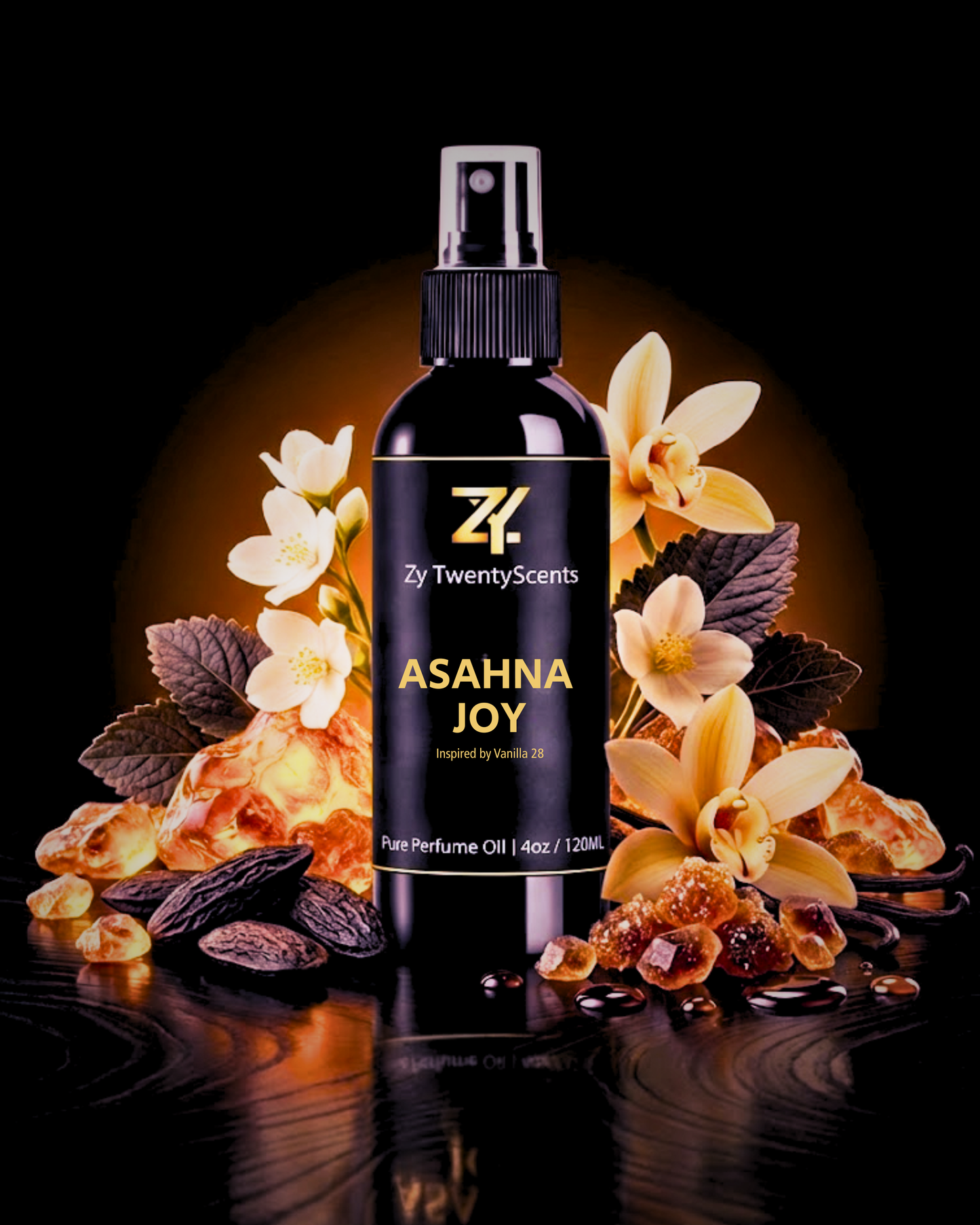 ASAHNA JOY: Pure Perfume Oil (Inspired by Vanilla 28)