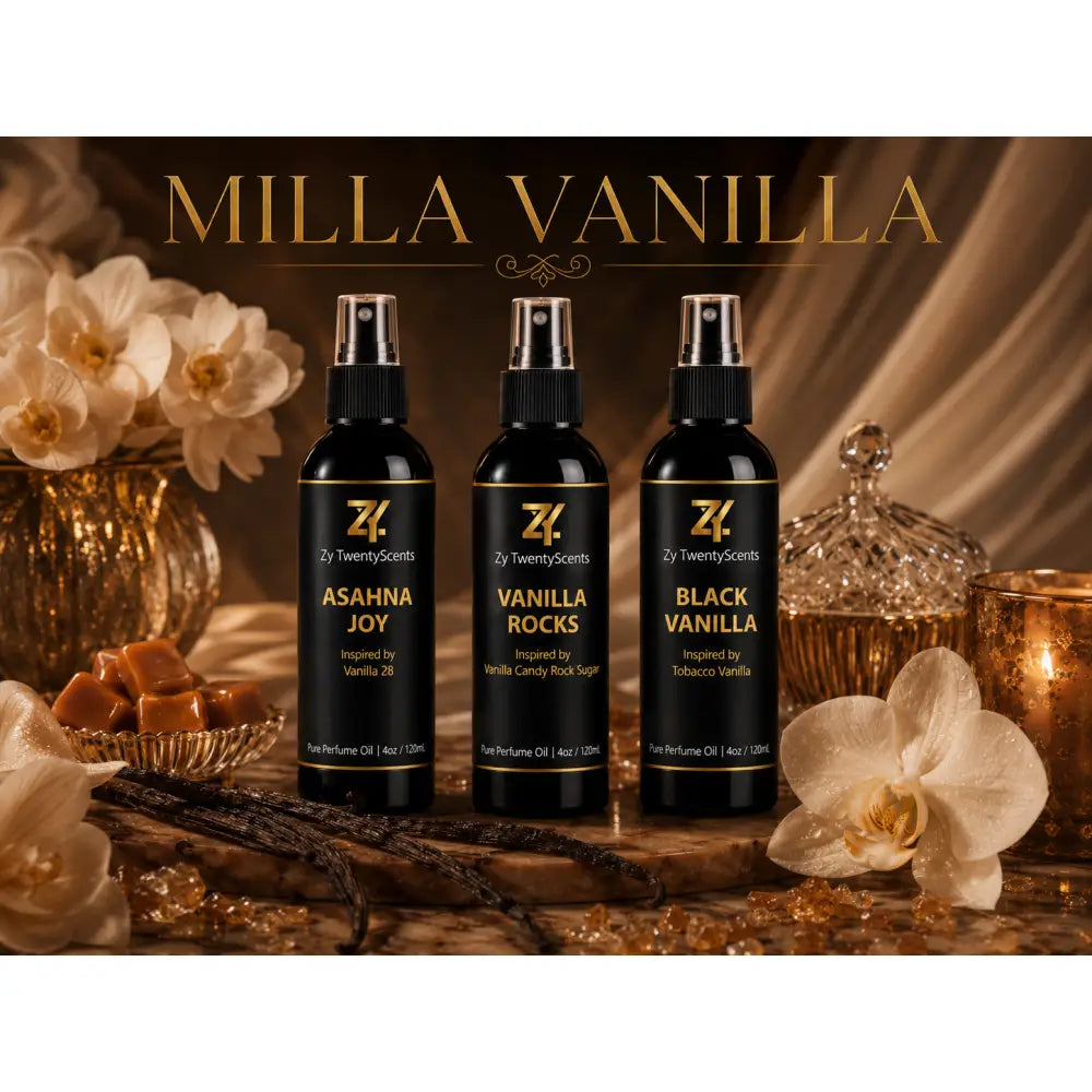 Milla Vanilla Perfume Oil Bundle – 3 x 4oz