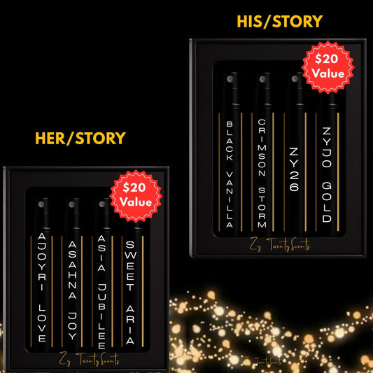 STORY COLLECTION DISCOVERY SET (W):5 ML  Pure Perfume Oils | Fragrance Oils | by Zy TwentyScents