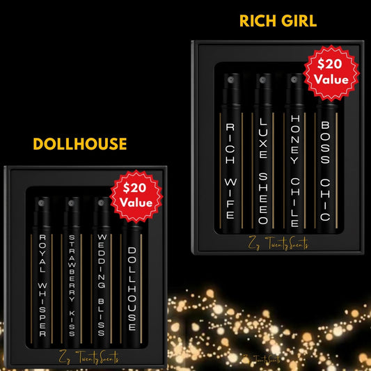CLASSIC COLLECTION DISCOVERY SET(W): 5 ML Pure Perfume Oils | Fragrance Oils | by Zy TwentyScents